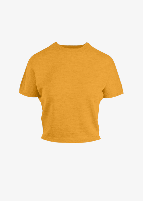 Women’s merino wool dolman sleeve crop top by Blythly, made in USA