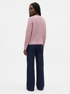 Cannon Long Sleeve Waffle Knit Wool Sweater