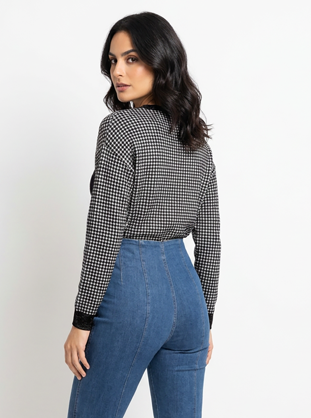 Keem Long Sleeve Wool Sweater