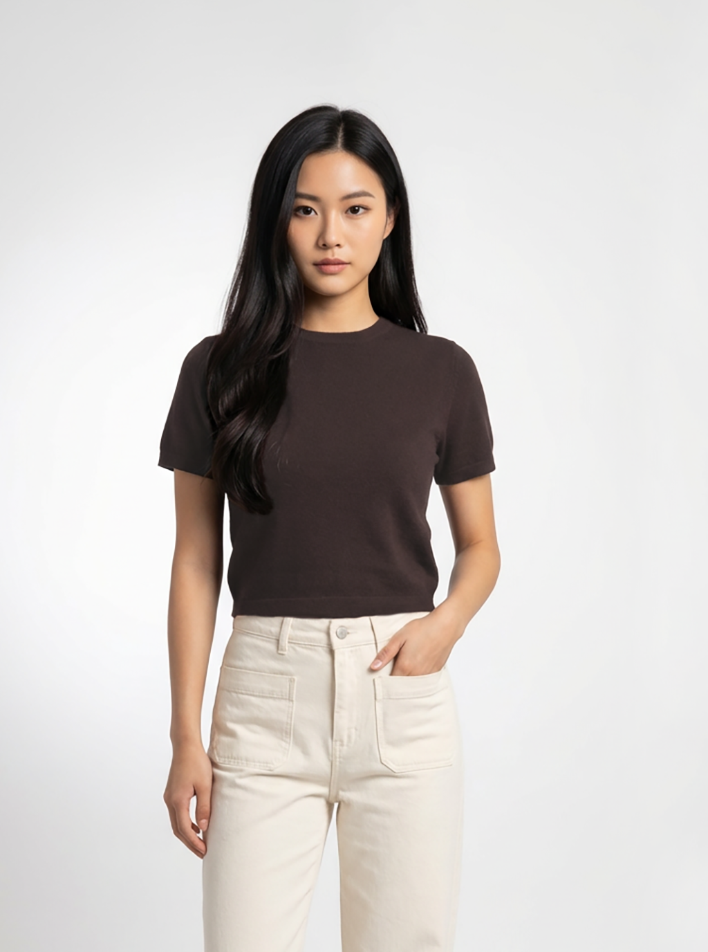 Klein Short Sleeve Wool Sweater