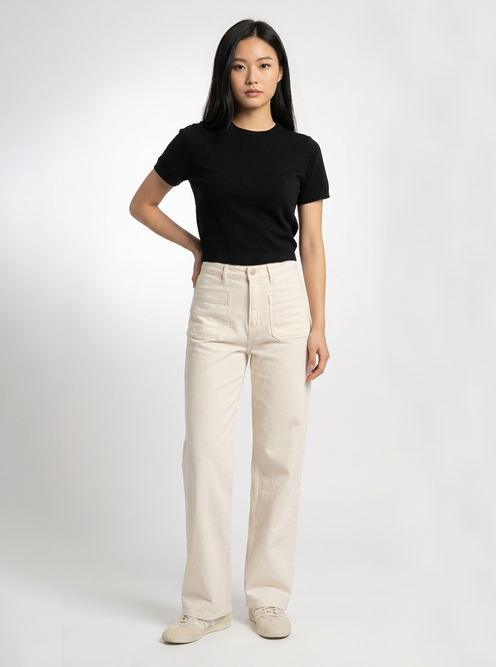 Klein Short Sleeve Wool Sweater