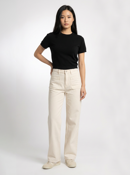 Klein Short Sleeve Wool Sweater