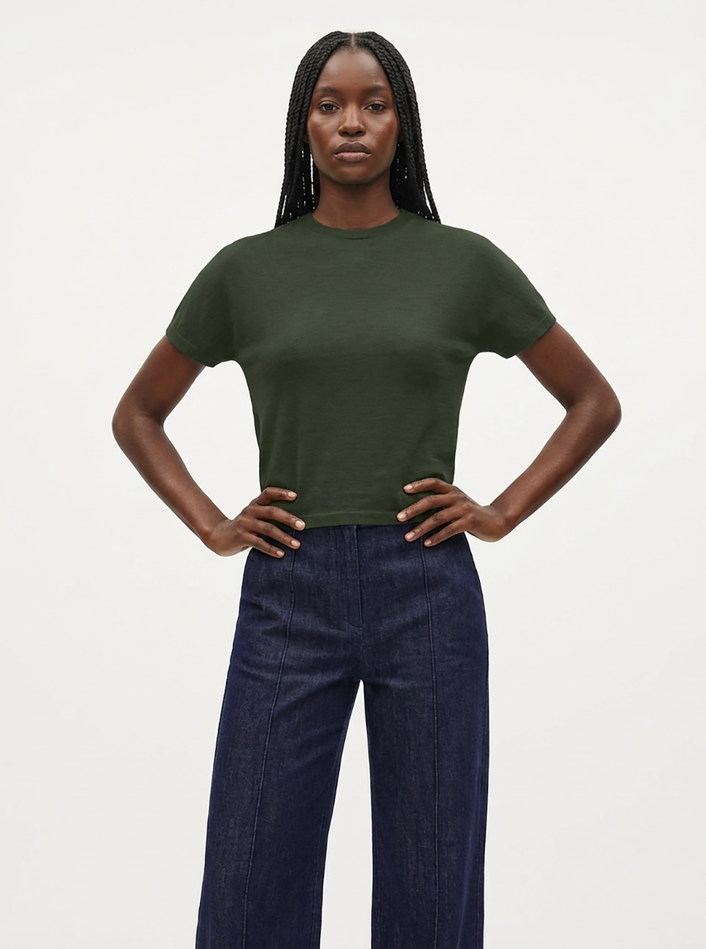 Klein Short Sleeve Wool Sweater