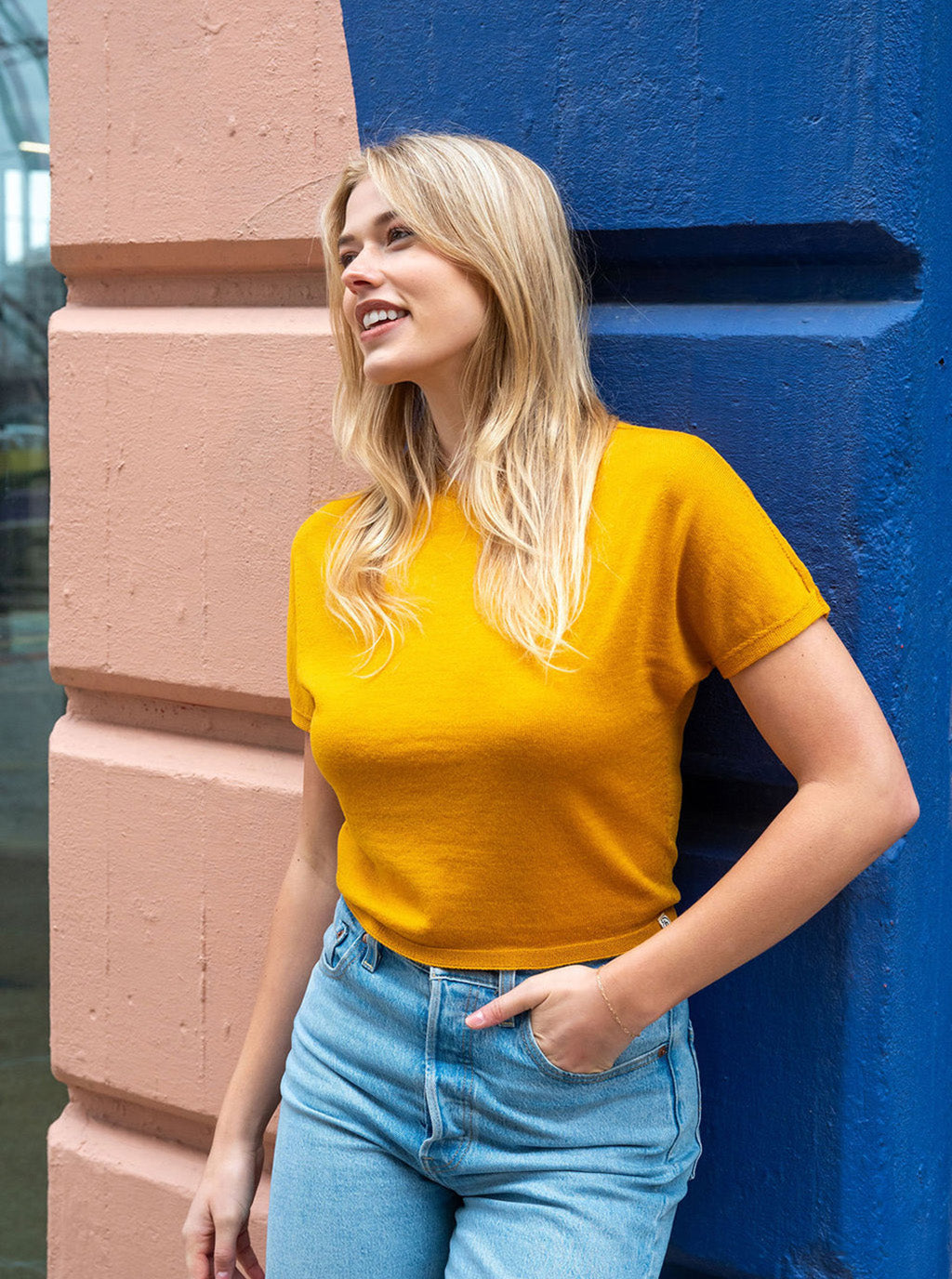 Klein Short Sleeve Wool Sweater