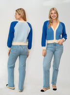 Paje Organic Cotton Colorblock Cardigan