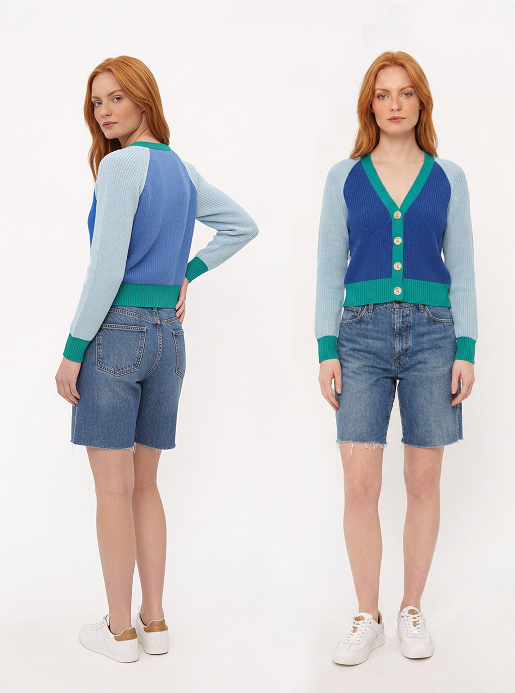 Paje Organic Cotton Colorblock Cardigan