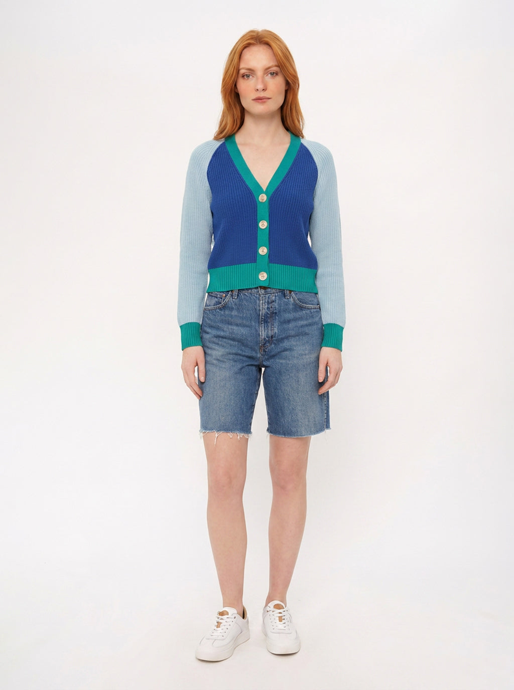 Paje Organic Cotton Colorblock Cardigan