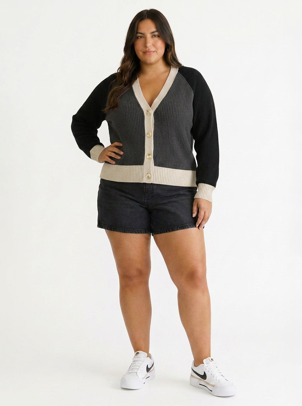 Paje Organic Cotton Colorblock Cardigan