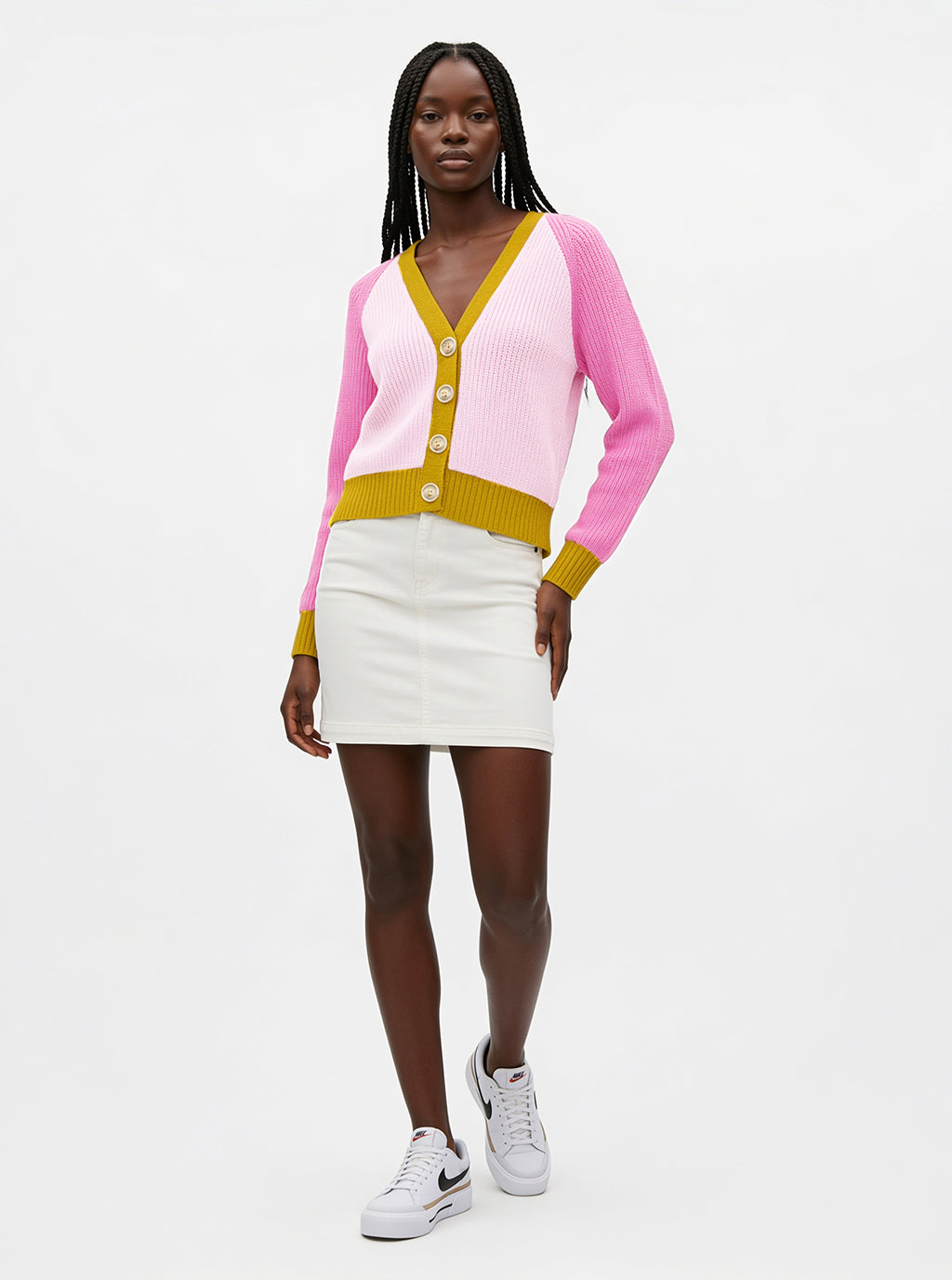 Paje Organic Cotton Colorblock Cardigan