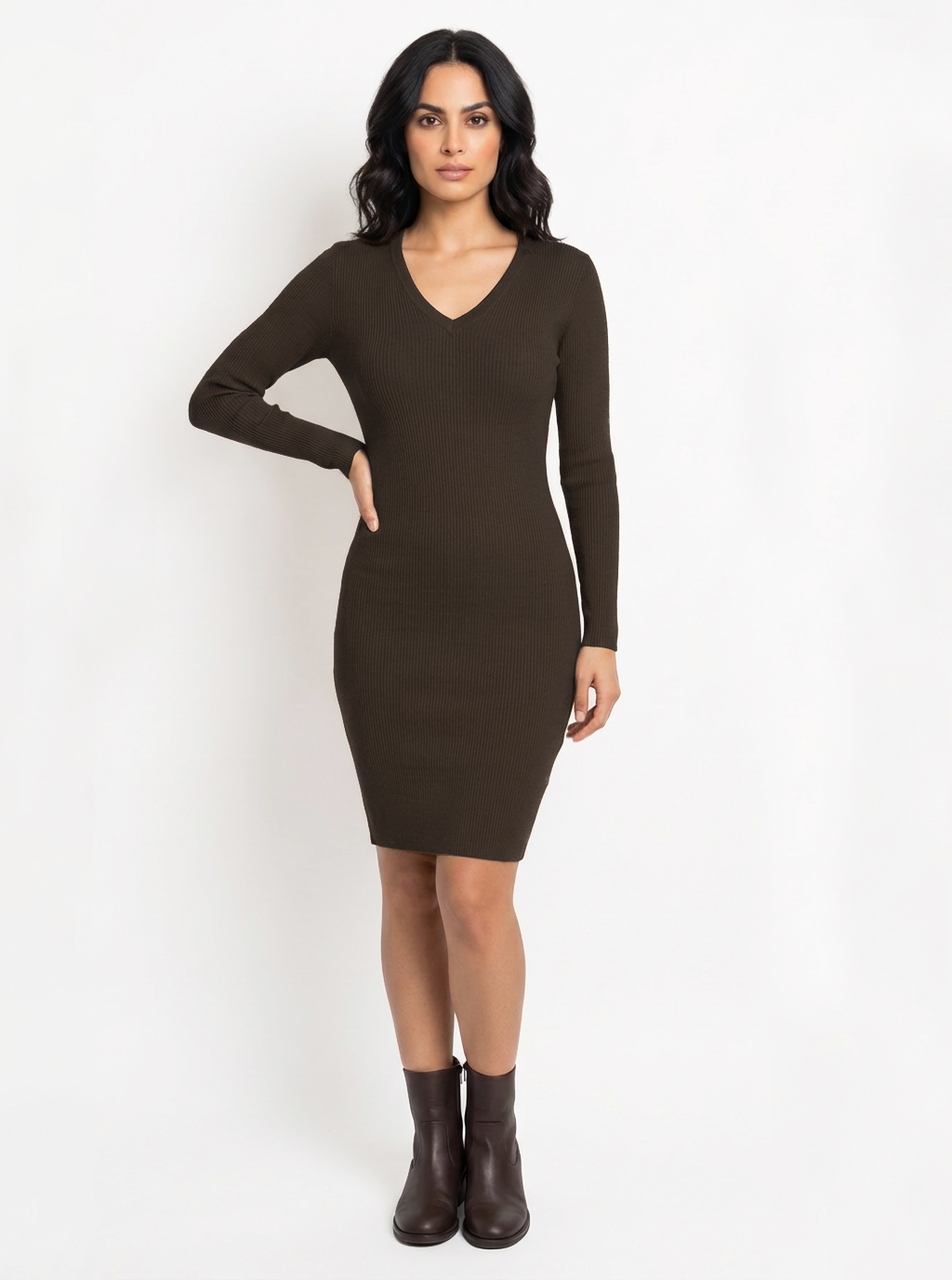 Pelosa Long Sleeve Light weight Wool Dress