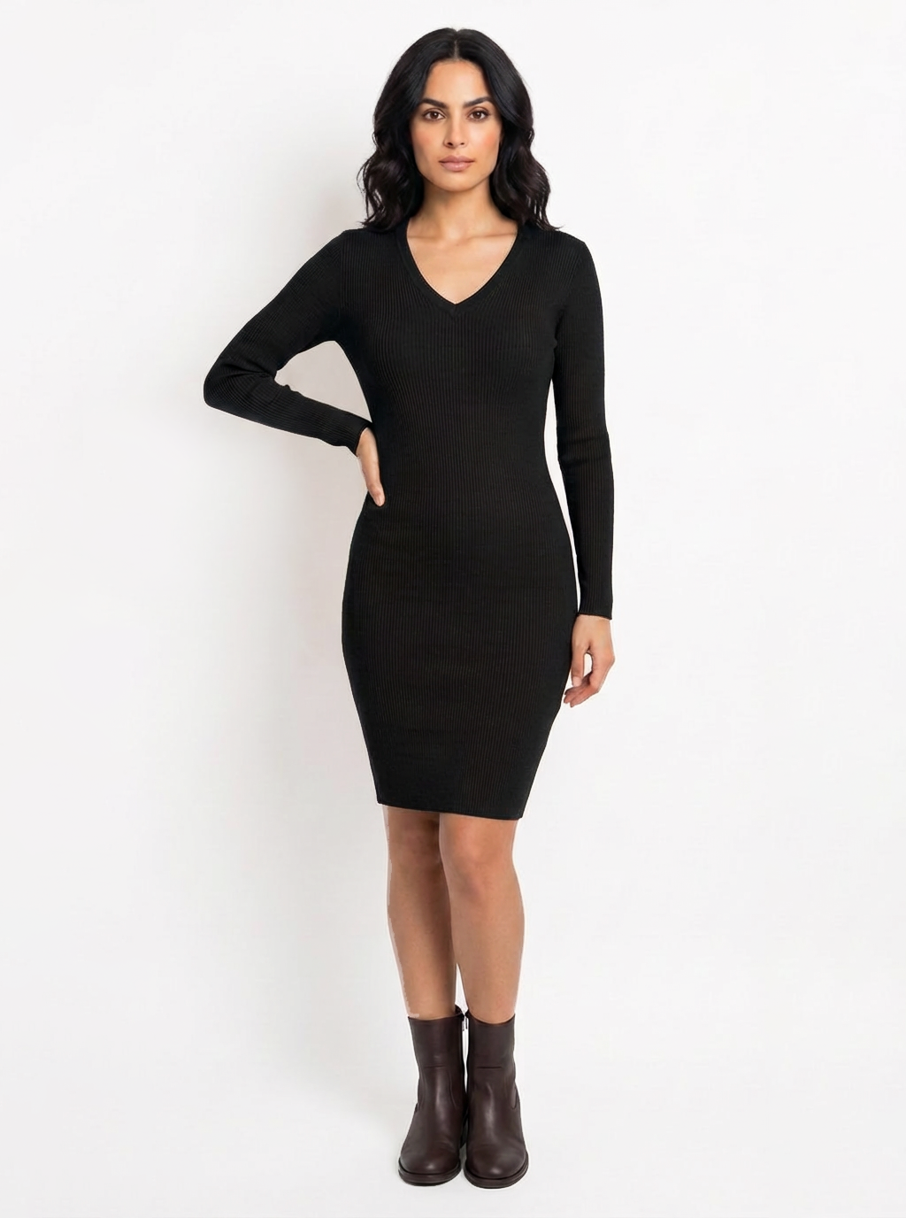 Pelosa Long Sleeve Light weight Wool Dress