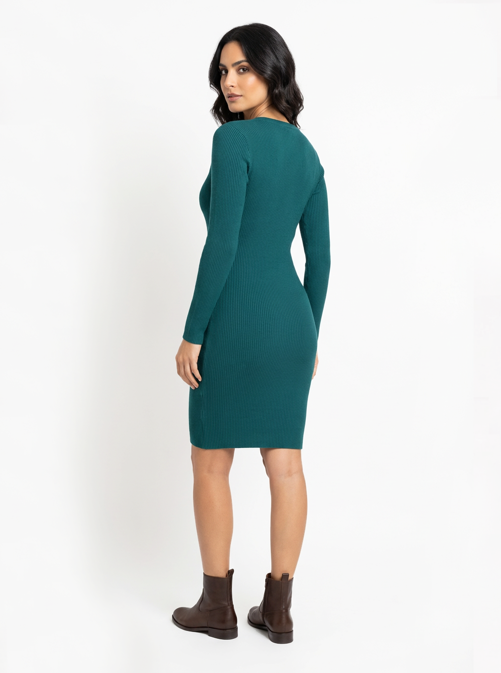 Pelosa Long Sleeve Light weight Wool Dress