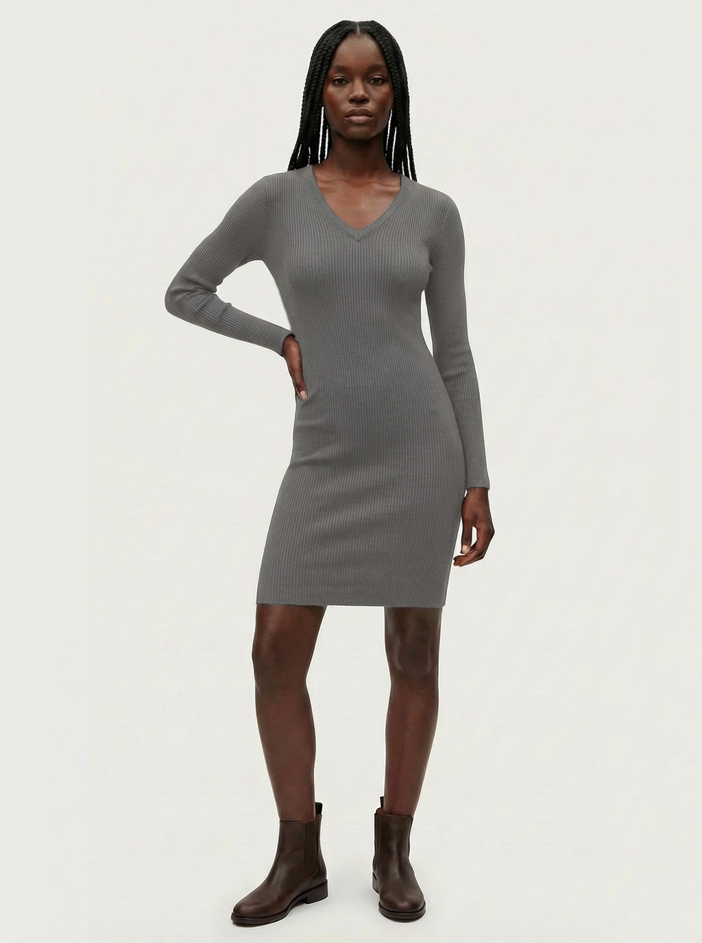 Pelosa Long Sleeve Light weight Wool Dress