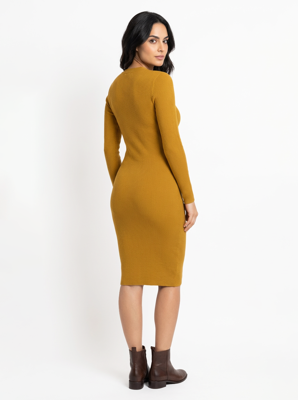 Pelosa Long Sleeve Light weight Wool Dress
