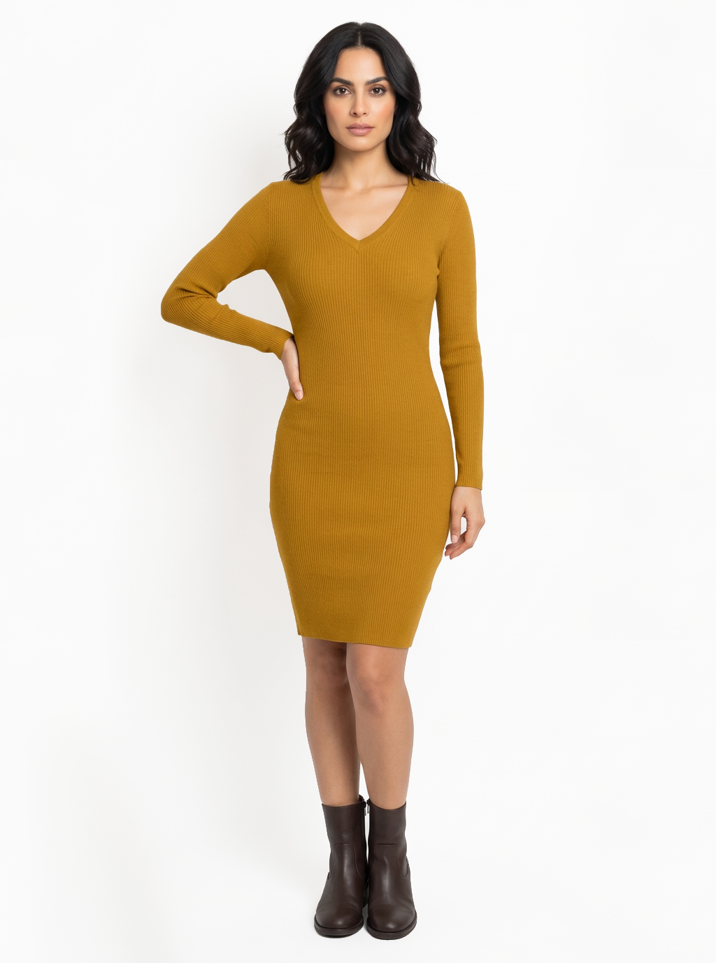 Pelosa Long Sleeve Light weight Wool Dress