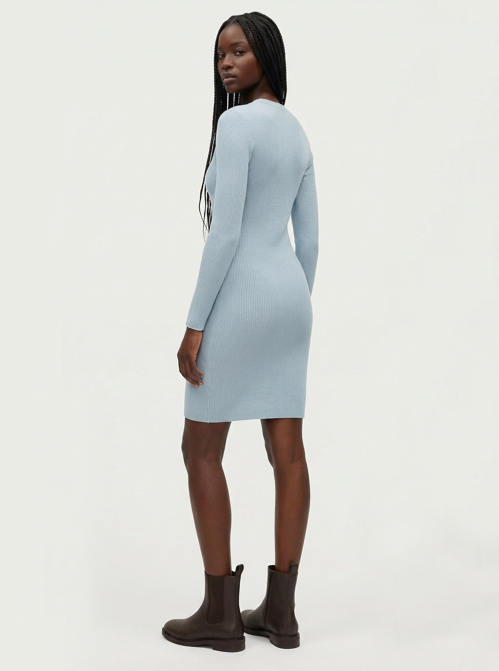 Pelosa Long Sleeve Light weight Wool Dress