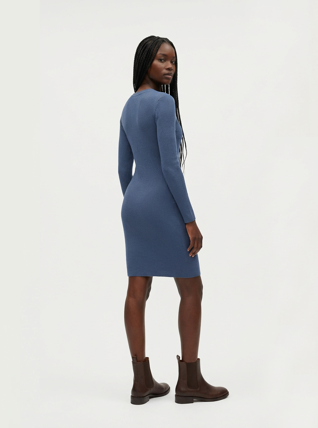 Pelosa Long Sleeve Light weight Wool Dress