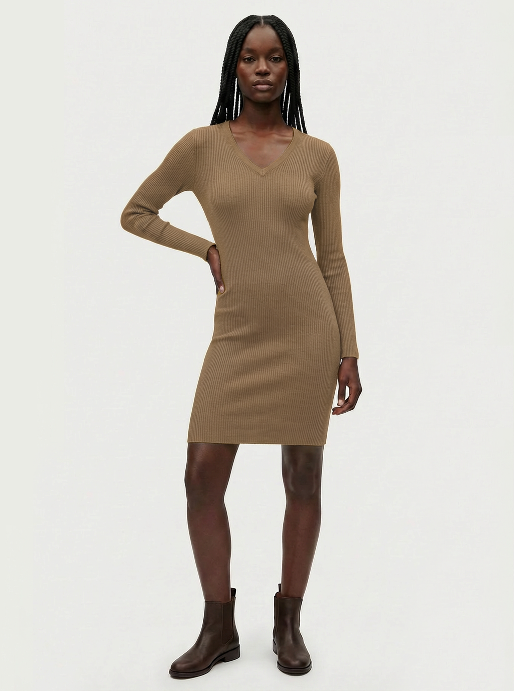 Pelosa Long Sleeve Light weight Wool Dress