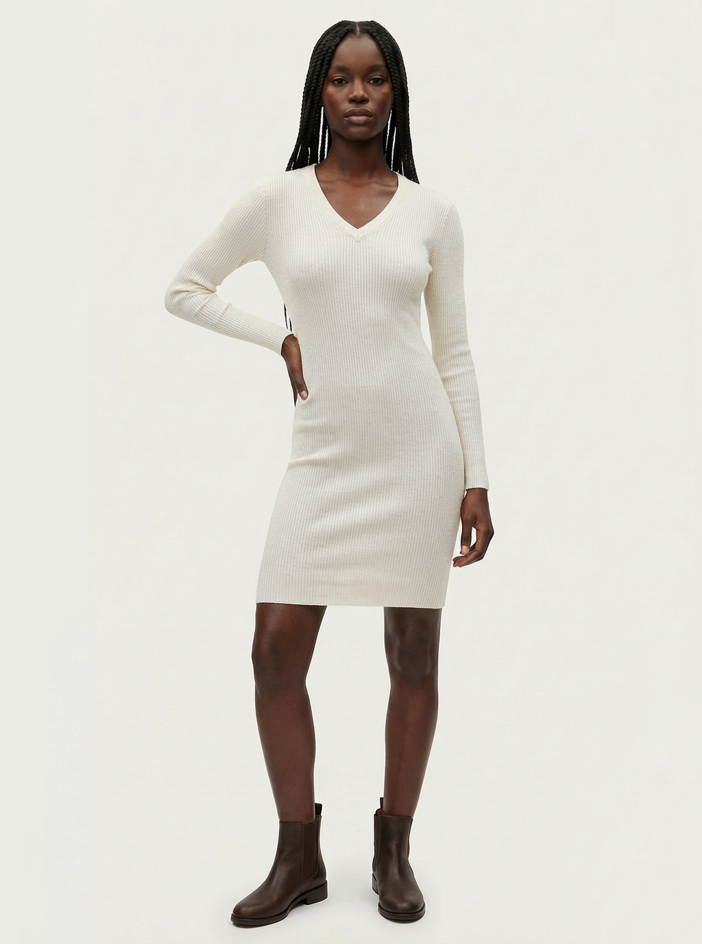 Pelosa Long Sleeve Light weight Wool Dress