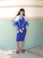Pelosa Long Sleeve Lightweight Wool Dress