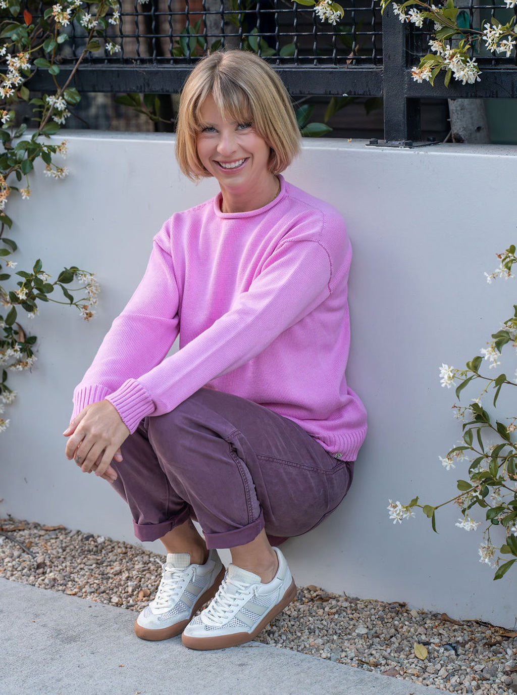 Pfeiffer Long Sleeve Cotton Sweater